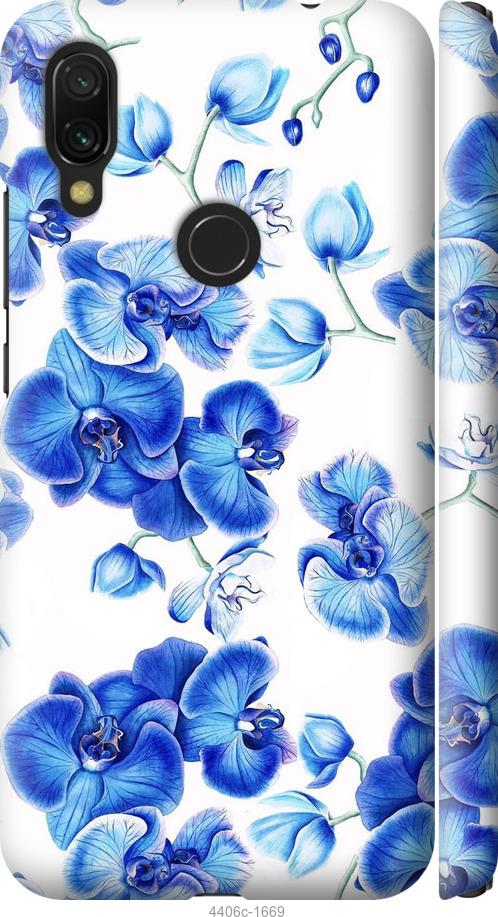 Чехол на Xiaomi Redmi 7 Голубые орхидеи
