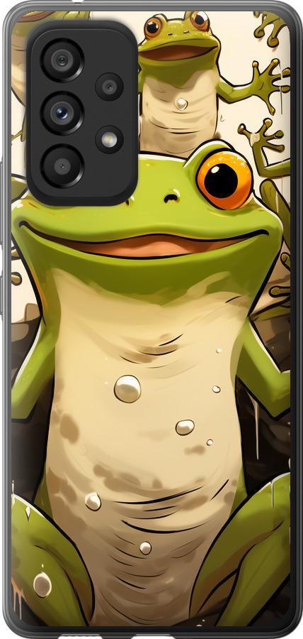 Чехол на Samsung Galaxy A53 A536E Веселая жаба