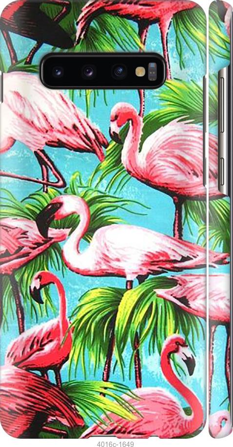 Чехол на Samsung Galaxy S10 Plus Tropical background