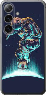 Чехол на Samsung Galaxy S24 Космонавт на скейтборде