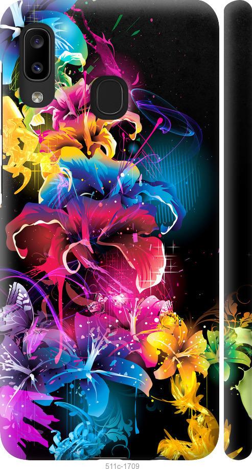 Чехол на Samsung Galaxy A20e A202F Абстрактные цветы
