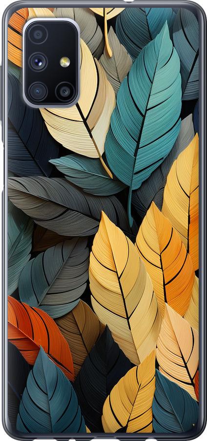 Чехол на Samsung Galaxy M51 M515F Кольорове листя