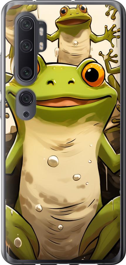 Чехол на Xiaomi Mi Note 10 Веселая жаба