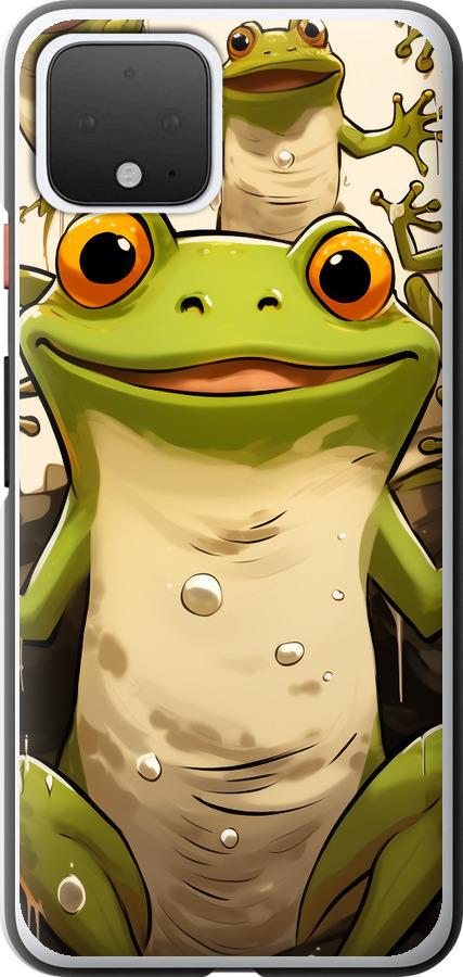 Чехол на Google Pixel 4 Веселая жаба