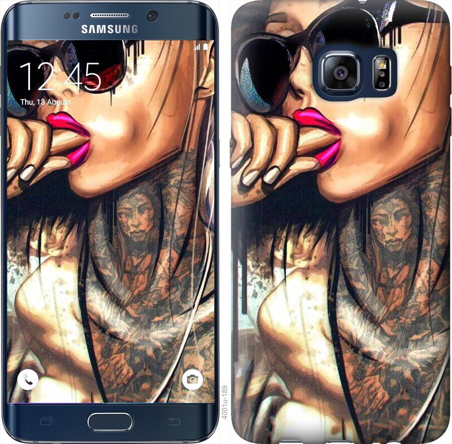 Чехол на Samsung Galaxy S6 Edge Plus G928 Девушка в тату