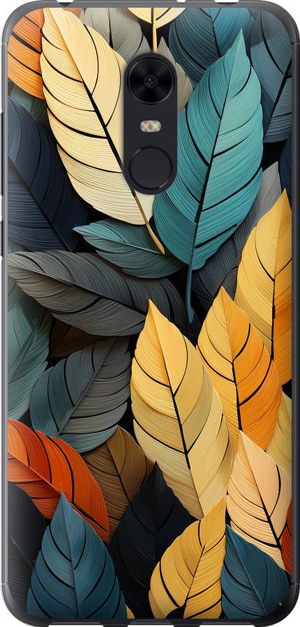 Чехол на Xiaomi Redmi 5 Plus Кольорове листя
