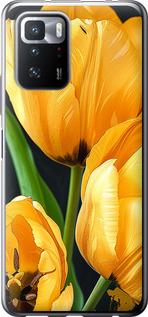 Чехол на Xiaomi Poco X3 GT Желтые тюльпаны