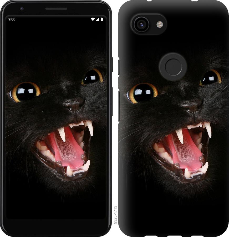 Чехол на Google Pixel 3a XL Чёрная кошка