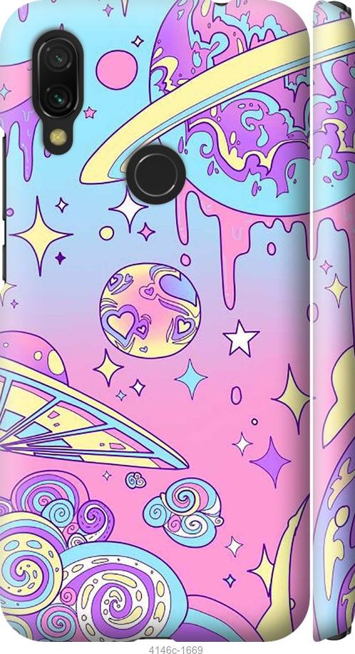 Чехол на Xiaomi Redmi 7 Розовая галактика