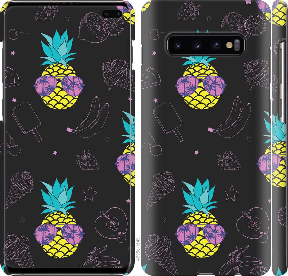Чехол на Samsung Galaxy S10 Plus Summer ananas