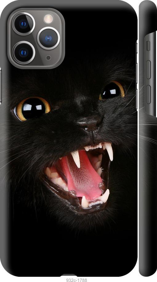 Чехол на iPhone 12 Чёрная кошка