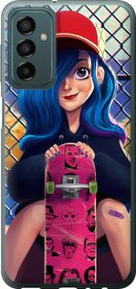 Чехол на Samsung Galaxy M23 M236B Прикольная девочка со скейтбордом