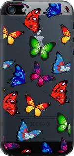 Чехол на iPhone SE Красочные мотыльки
