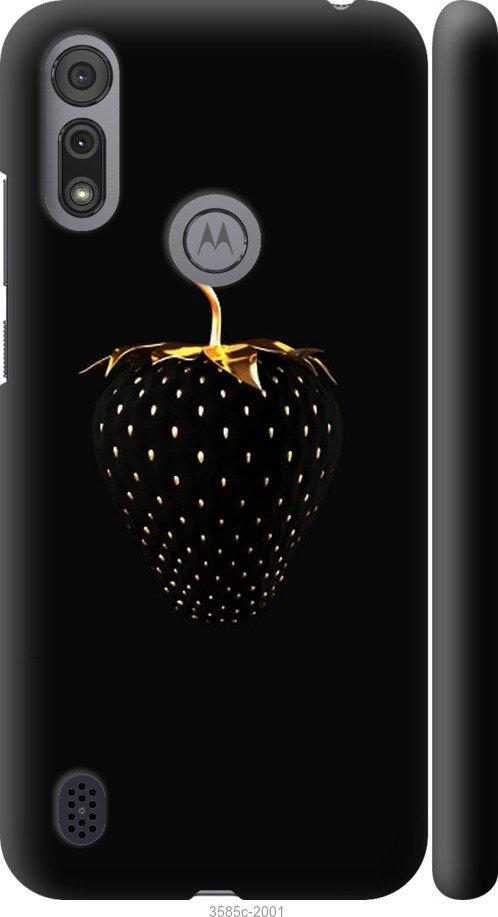 Чехол на Motorola E6s Черная клубника
