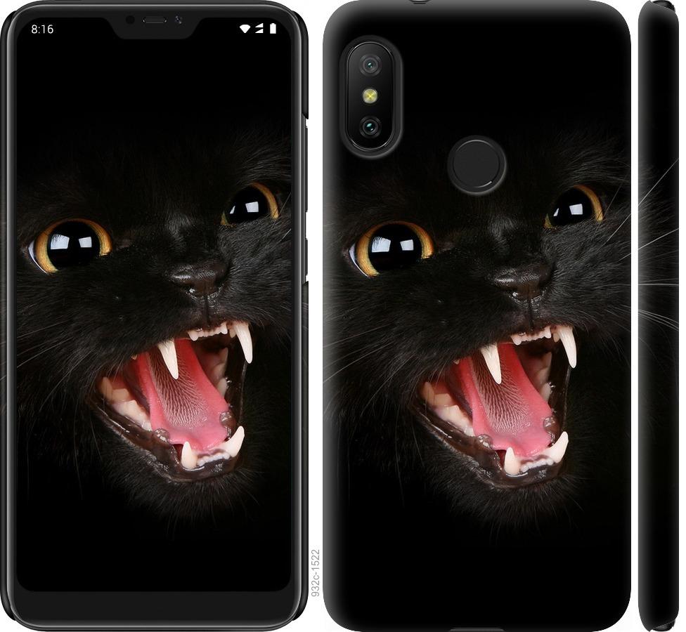Чехол на Xiaomi Redmi 6 Pro Чёрная кошка