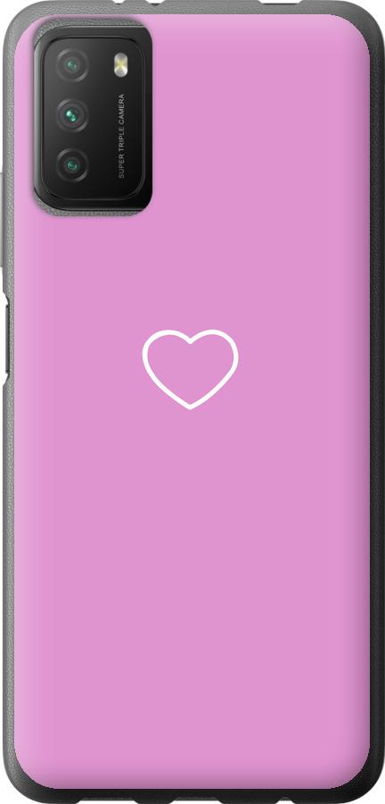 Чехол на Xiaomi Poco M3 Сердце 2