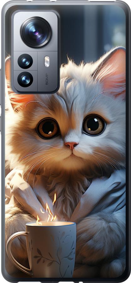 Чехол на Xiaomi 12 Pro White cat