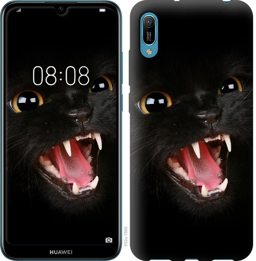 Чехол на Huawei Y6 2019 Чёрная кошка