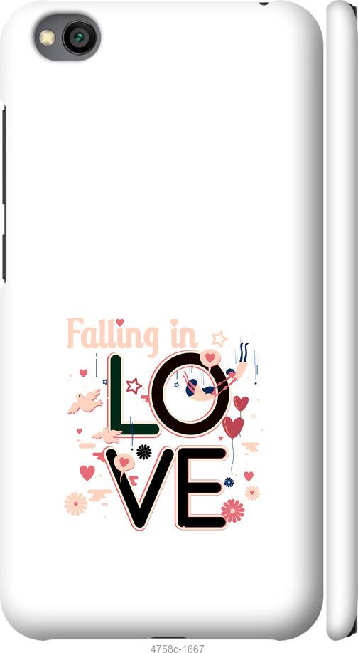 Чехол на Xiaomi Redmi Go falling in love