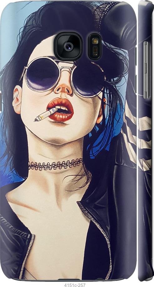 Чехол на Samsung Galaxy S7 Edge G935F Девушка на стиле