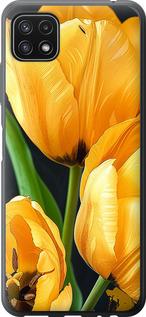 Чехол на Samsung Galaxy A22 5G A226B Желтые тюльпаны
