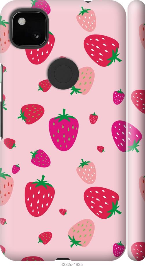 Чехол на Google Pixel 4A Клубнички