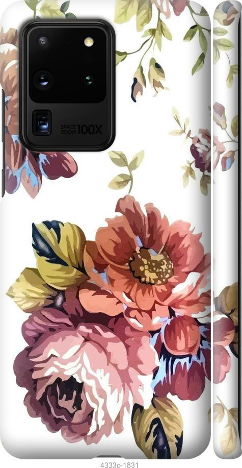 Чехол на Samsung Galaxy S20 Ultra Vintage flowers