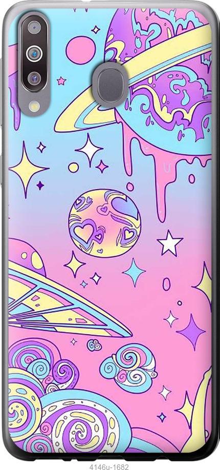 Чехол на Samsung Galaxy M30 Розовая галактика