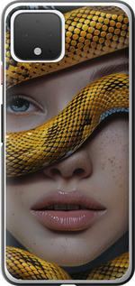 Чехол на Google Pixel 4 Объятия змеи