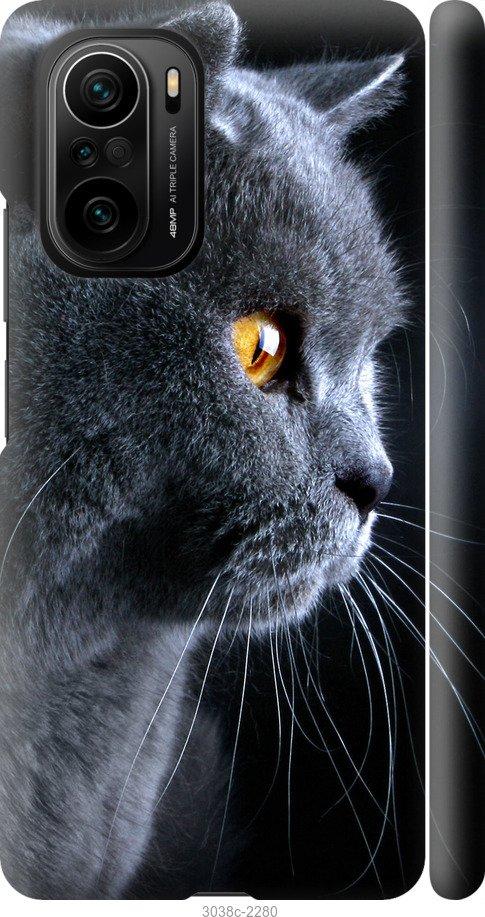 Чехол на Xiaomi Poco F3 Красивый кот