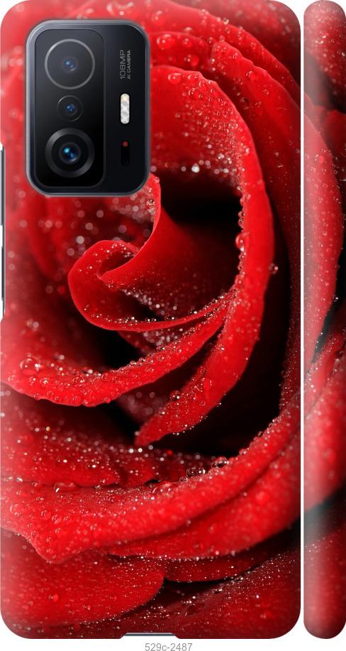 Чехол на Xiaomi 11T Красная роза