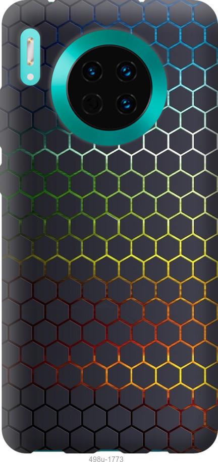 Чехол на Huawei Mate 30 Переливающиеся соты