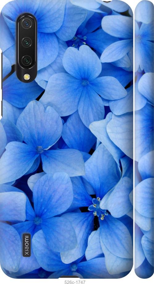 Чехол на Xiaomi Mi 9 Lite Синие цветы