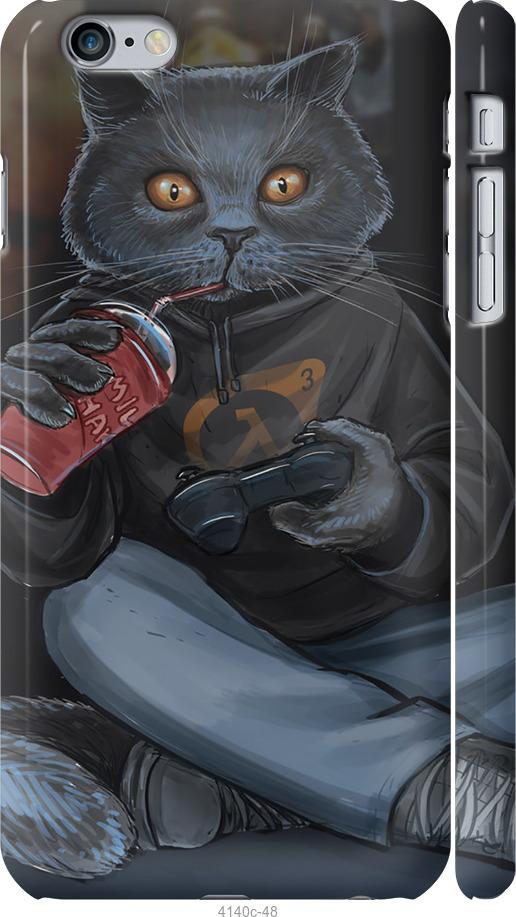 Чехол на iPhone 6 Plus gamer cat