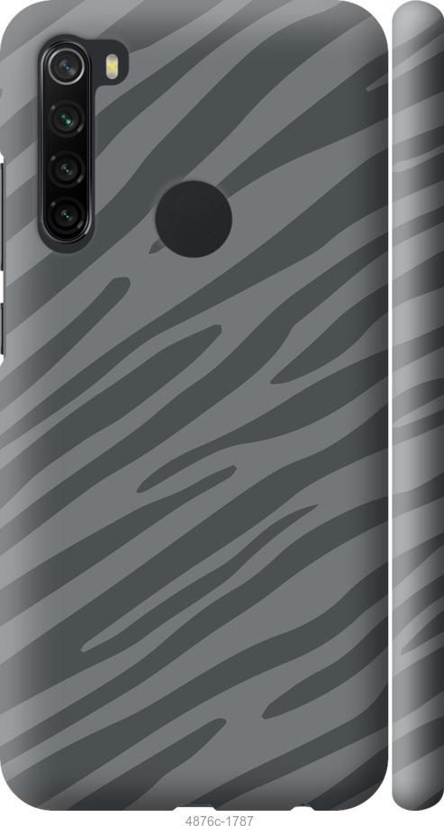 Чехол на Xiaomi Redmi Note 8 Серая зебра