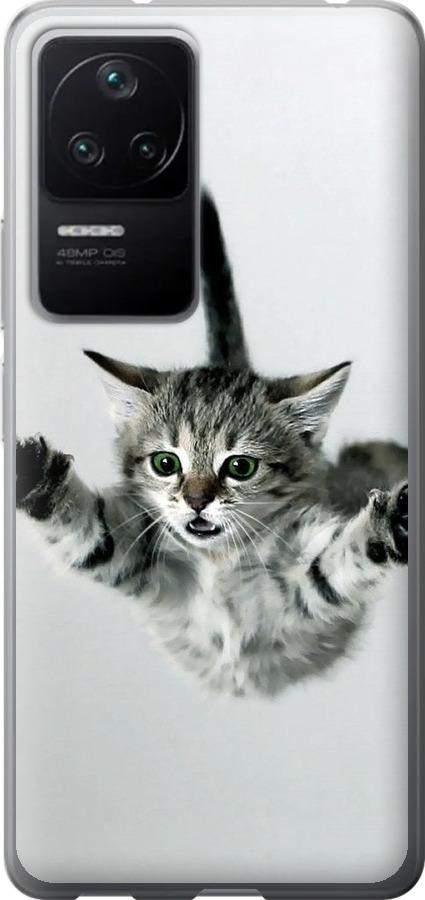 Чехол на Xiaomi Redmi K40S Летящий котёнок