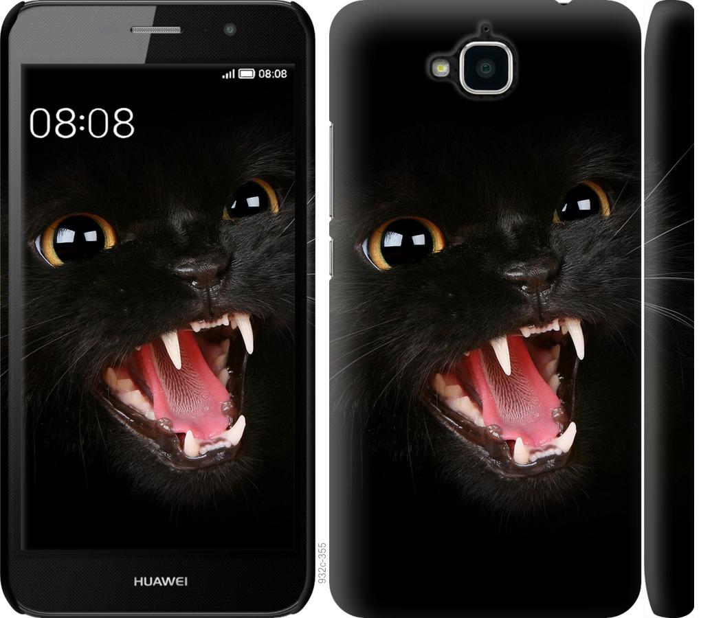 Чехол на Huawei Y6 Pro Чёрная кошка