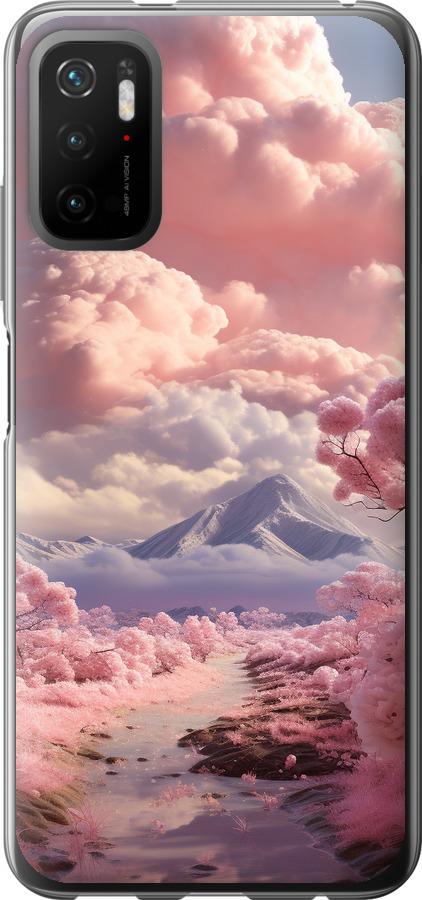 Чехол на Xiaomi Poco M3 Pro Розовые облака