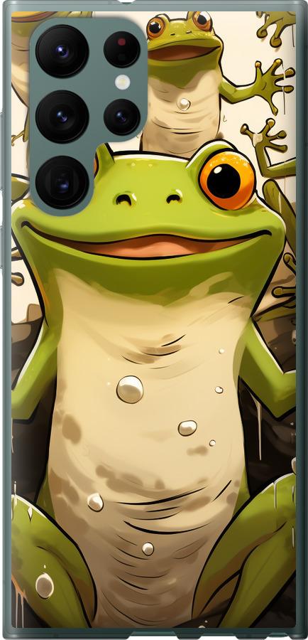 Чехол на Samsung Galaxy S22 Ultra Веселая жаба