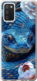 Чехол на Samsung Galaxy A02s A025F Blue Snake
