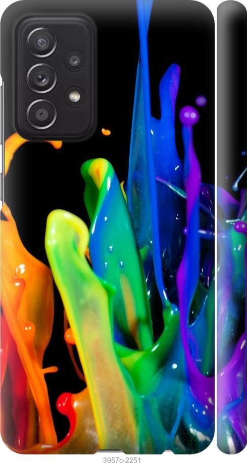 Чехол на Samsung Galaxy A52 брызги краски