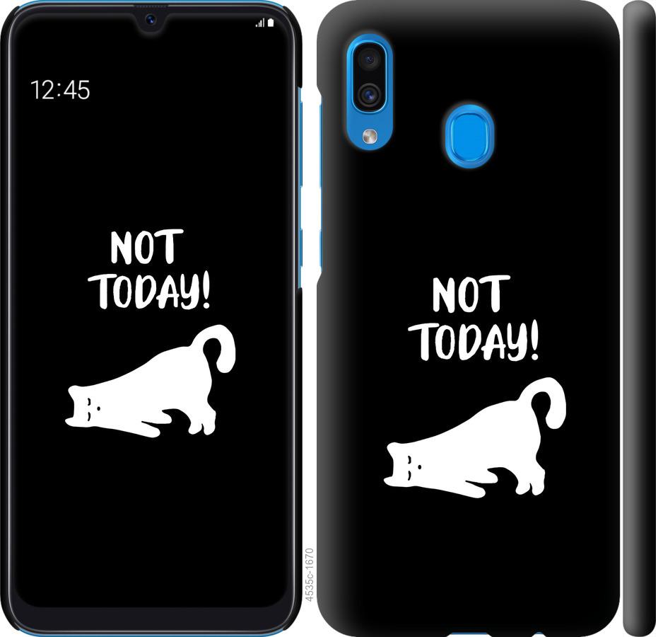 Чехол на Samsung Galaxy A30 2019 A305F Уставший кот