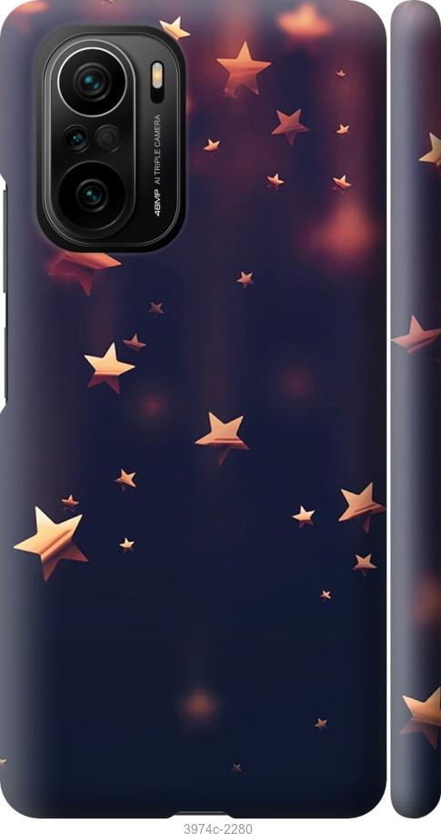 Чехол на Xiaomi Poco F3 Падающие звезды