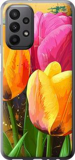 Чехол на Samsung Galaxy A23 A235F Нарисованные тюльпаны