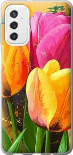 Чехол на Samsung Galaxy M52 M526B Нарисованные тюльпаны