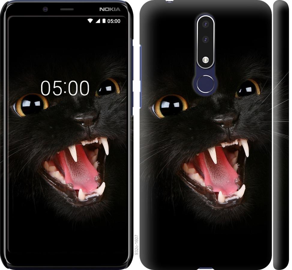 Чехол на Nokia 3.1 Plus Чёрная кошка