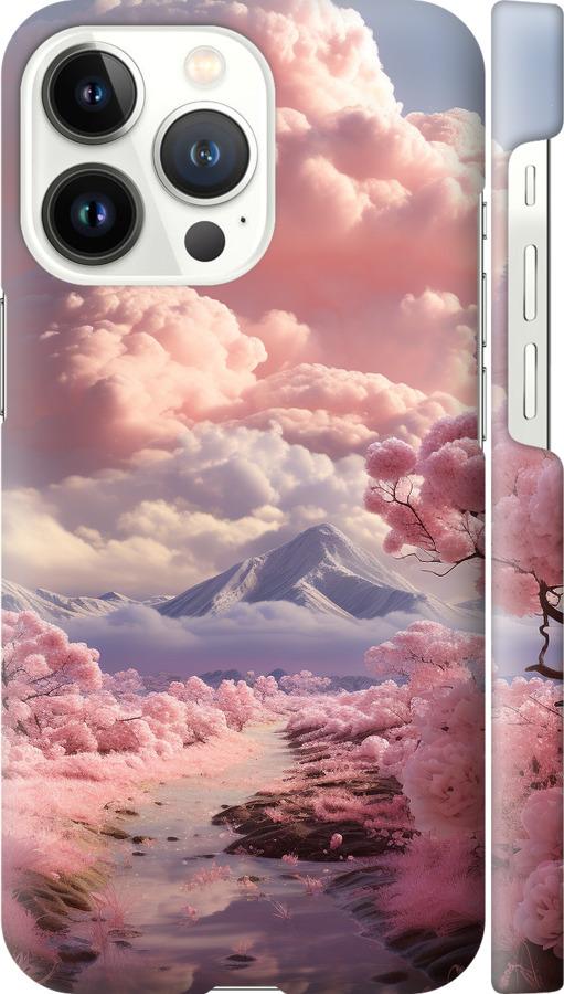 Чехол на iPhone 13 Pro Розовые облака