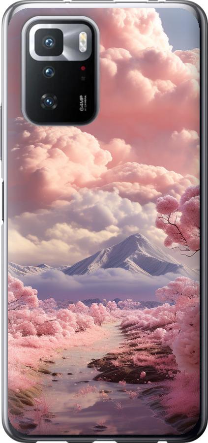 Чехол на Xiaomi Poco X3 GT Розовые облака