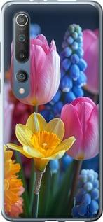 Чехол на Xiaomi Mi 10 Весенние цветы