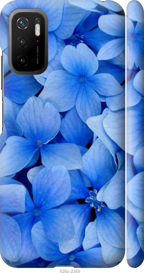 Чехол на Xiaomi Poco M3 Pro Синие цветы